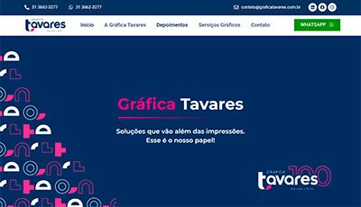 Redesign Site Gráfica Tavares