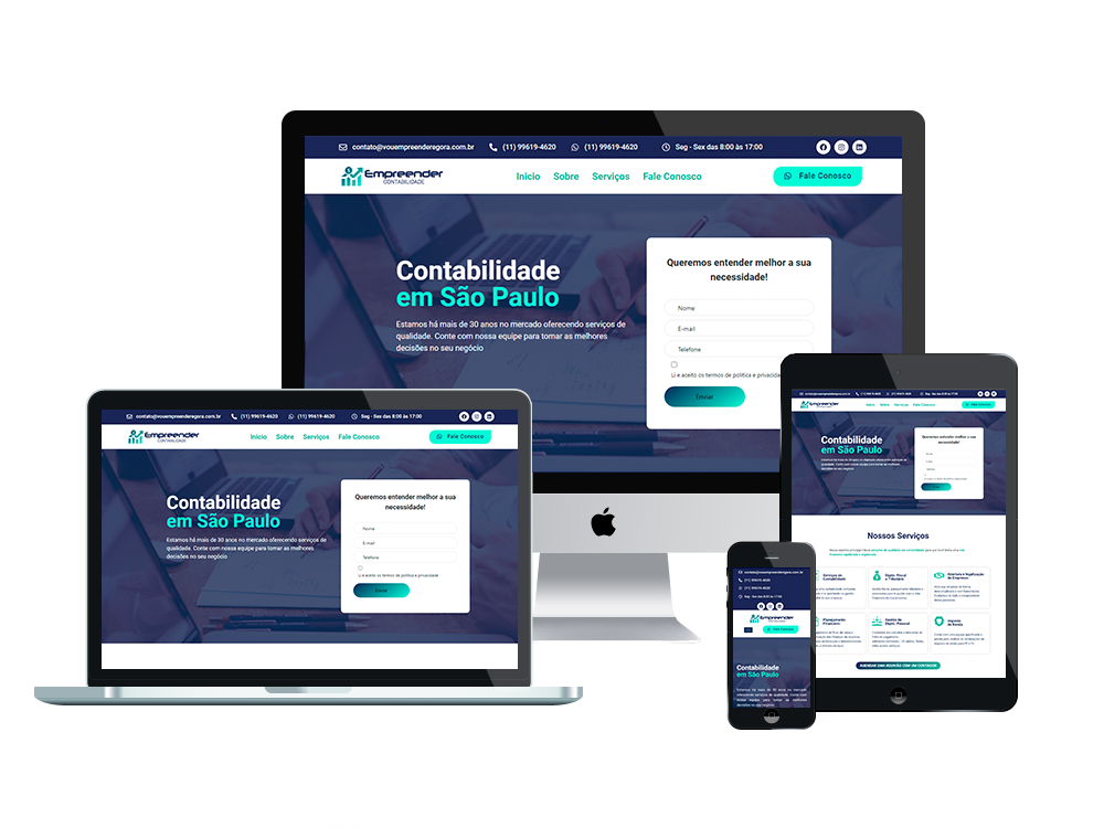 site responsivo contabilidade