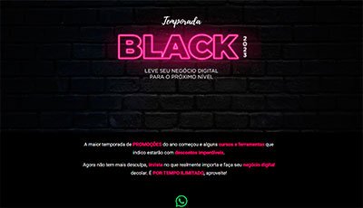 págoma para Black Friday Vou Empreender e Agora - Antes